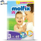 COUCHE MOLFIX JUMBO N'3 4x9Kg 68pcs