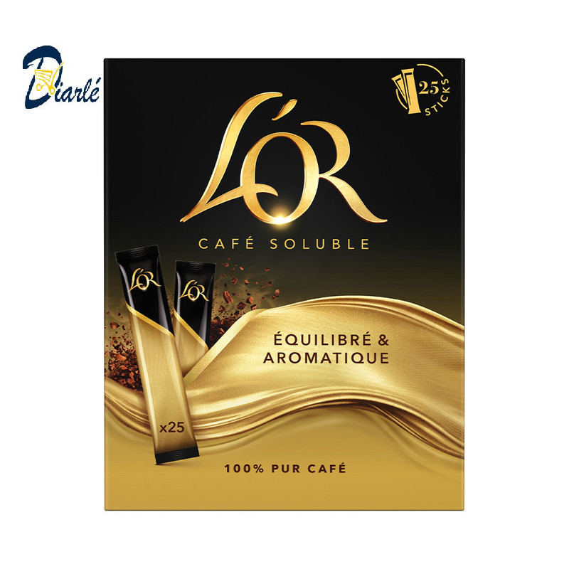 CAFE L'OR SOLUBLE 25 STICKS