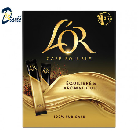 CAFE L'OR SOLUBLE 25 STICKS