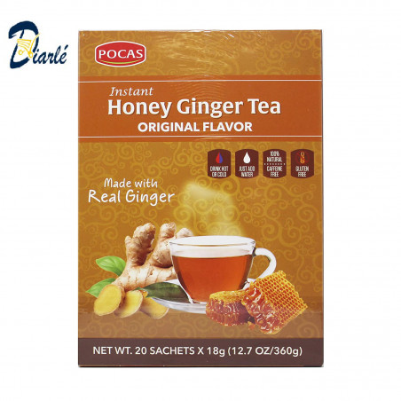 THE POCAS HONEY GINGER TEA ORIGINAL FLAVOR 20x18g