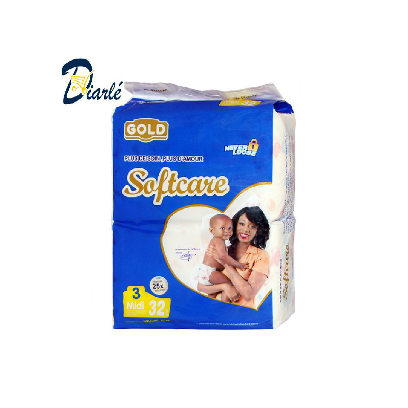 Couches pour Bébé Softcare Premium 12 Pièces 4-9 Kg - Taille 3 MRM00229 -  Sodishop