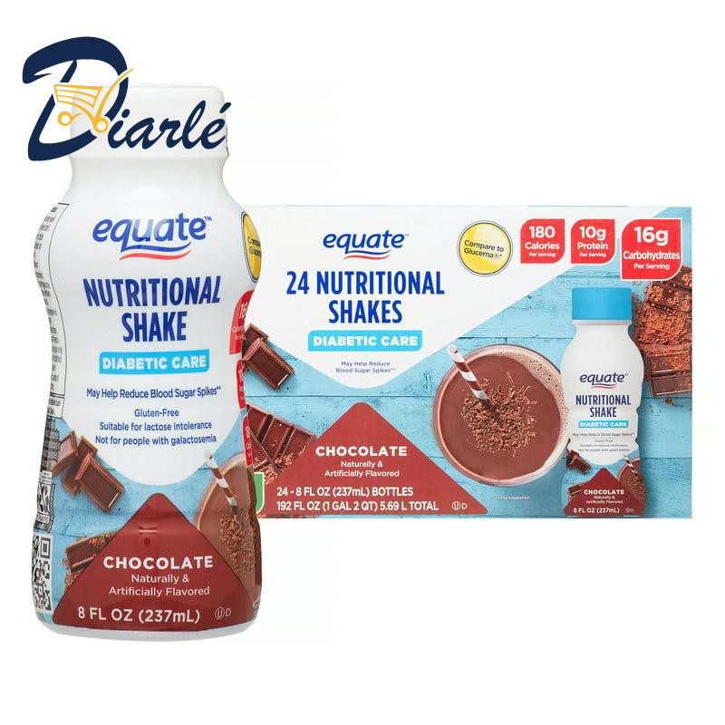 EQUATE NUTRITIONAL SHAKE DIABETIC CARE CHOCOLAT 237ML