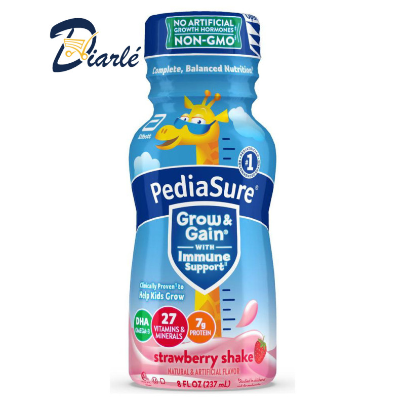 PEDIASURE GROW & GAIN STRAWBERRY SHAKE 237ML