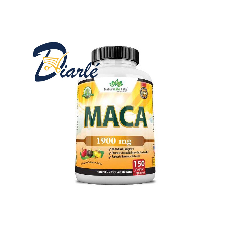 ORGANIC MACA 1900mg 150 Veggie Capsules