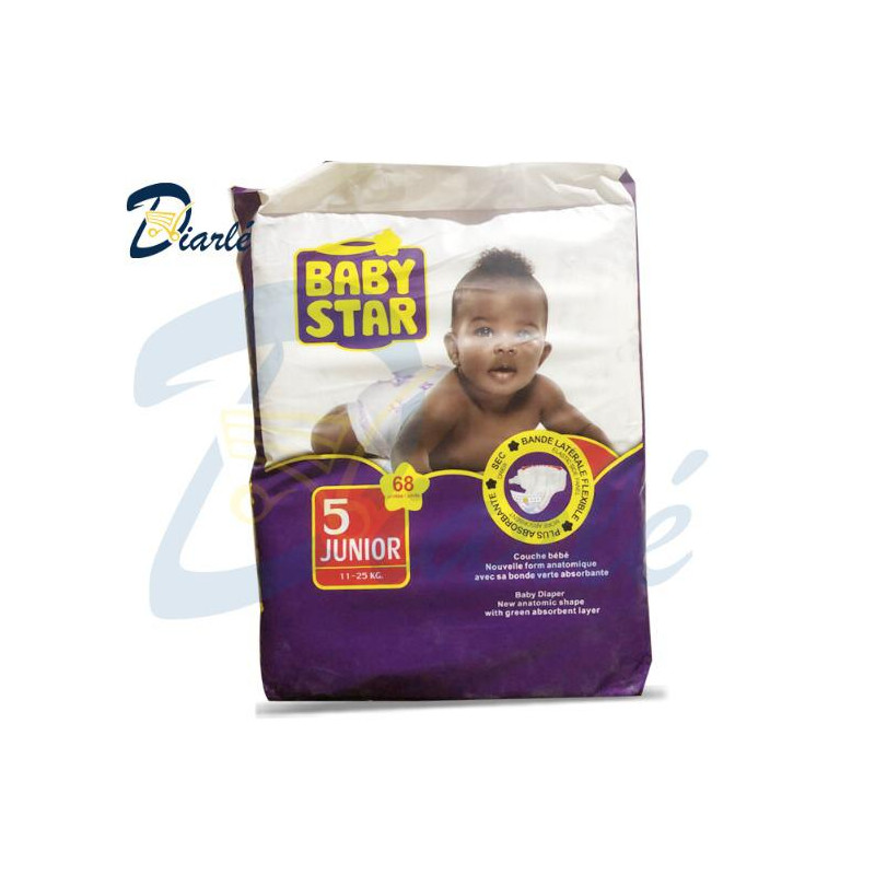 COUCHE BABY STAR 11-25Kg 68PCS N°5