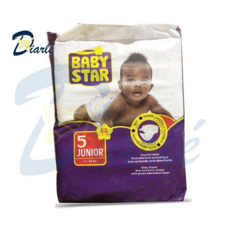 COUCHE BABY STAR 11-25Kg 68PCS N°5