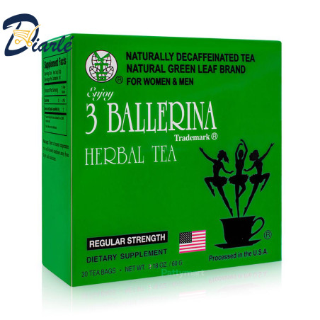 3 BALLERINA HERBAL TEA FOR WOMEN & MEN 30 TEA BAGS