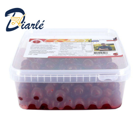 CERISES BIGARREAUX CONFITES ROUGES ENTIERES 1Kg