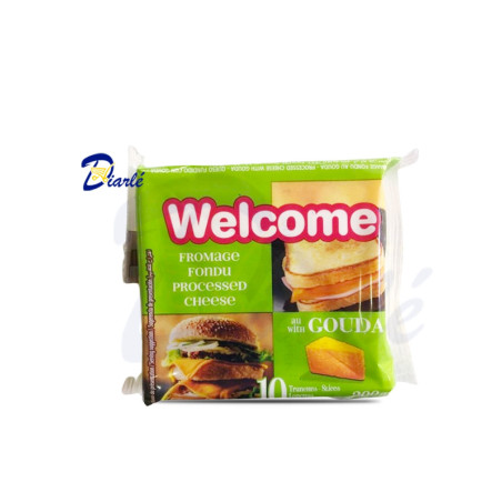 WELCOME FROMAGE FONDU BURGER CHEESE GOUDA 10 TRANCHES 200g