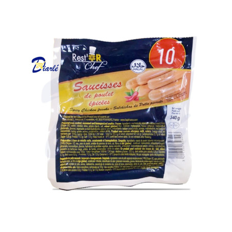 REST'OR CHEF SAUCISSES DE POULET EPICEES 340g