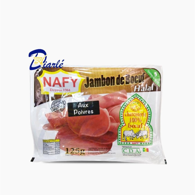 JAMBON DE BOEUF AUX POIVRES 125g