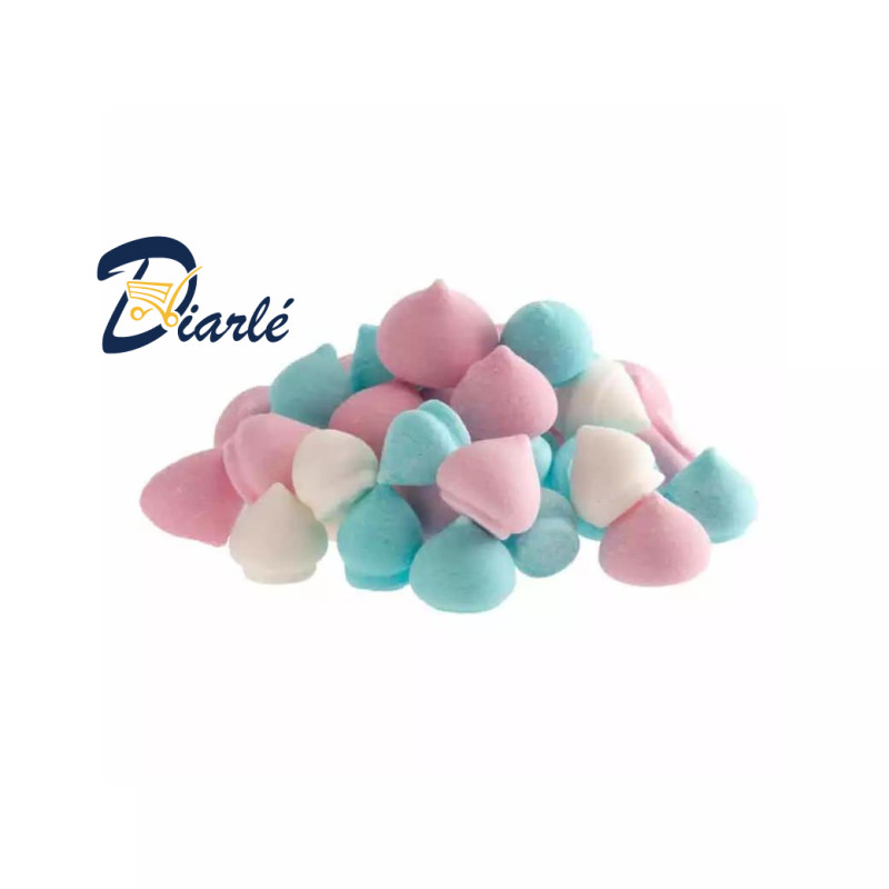 MINI MERINGUES EN SUCRE TRICOLORES 90gr