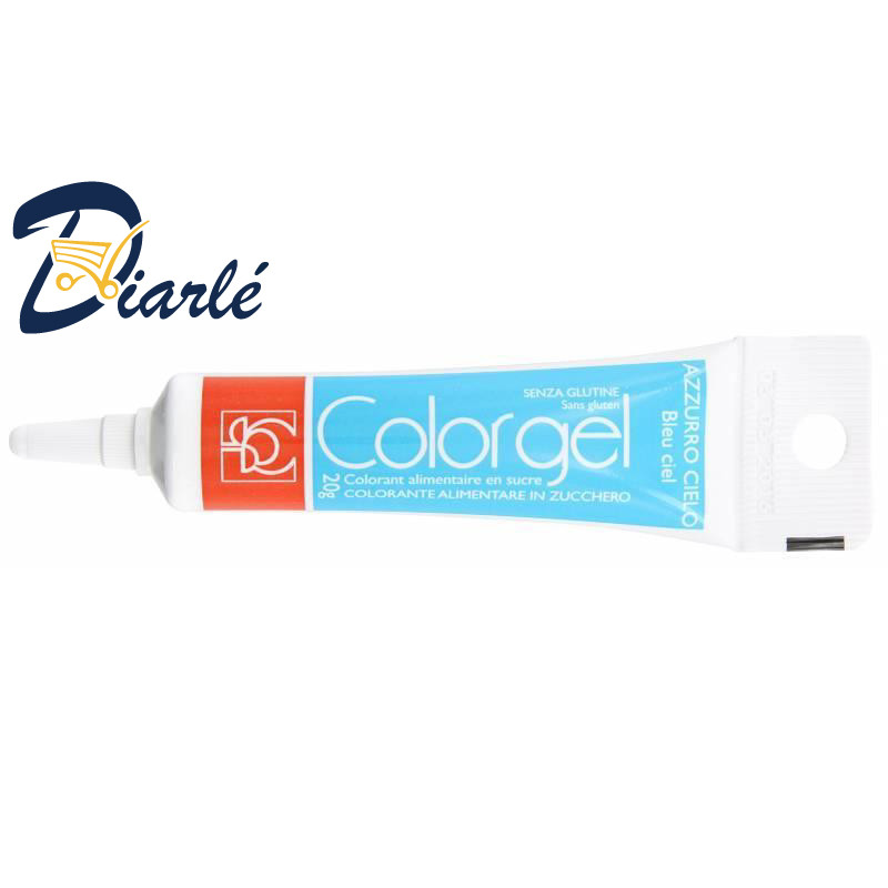 COLORGEL ALIMENTAIRE COULEUR BLEU CIEL PIPETTE DE 20g