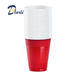 RED PARTY CUP PLASTIC 20x480ML