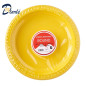 PLATE A JETER PLASTIC COULEUR JAUNE 20x18CM