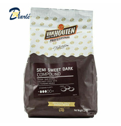 VAN HOUTEN PROFESSIONAL SEMI SWEET DARK COMPOUND 1Kg