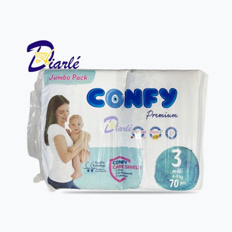 COUCHE CONFY 3 MIDI 4-9Kg 70 PCS