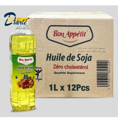 CARTON HUILE DE SOJA BON APPETIT 12x1L