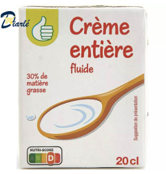 POUCE CREME FLUIDE ENTIERE 30% MG UHT 20CL