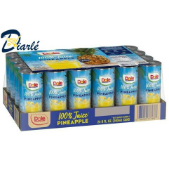 DOLE 100% PINEAPPLE JUICE, 8 FL.OZ,24x240ML