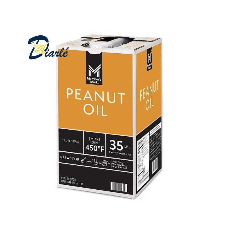 MEMBER'S MARK PEANUT OIL (HUILE D'ARACHIDE) 35lbs