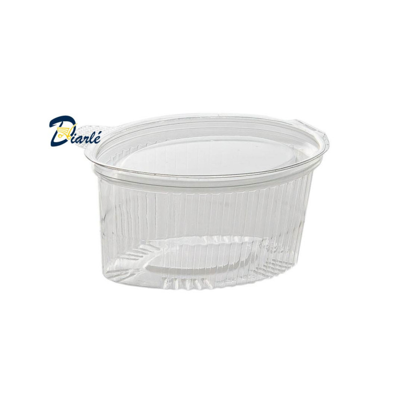 RECIPIENT A SOUFFLE AVEC COUVERCLE A CHARNIERE OVAL 50 PIECES