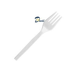 FOURCHE EN PLASTIQUE BLANCHE LOT DE 50 PIECES