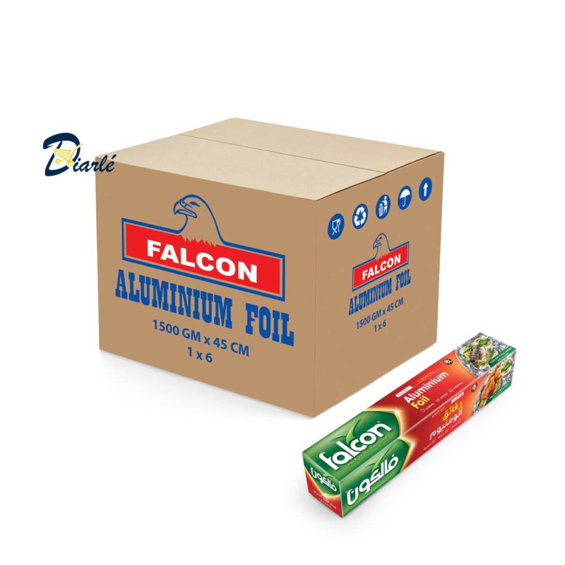 FALCON ALUMINIUM FOIL 1500GM x 45 CM 1 x 6