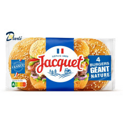 JACQUET GALETTE BURGER NATURE 4 x 330g