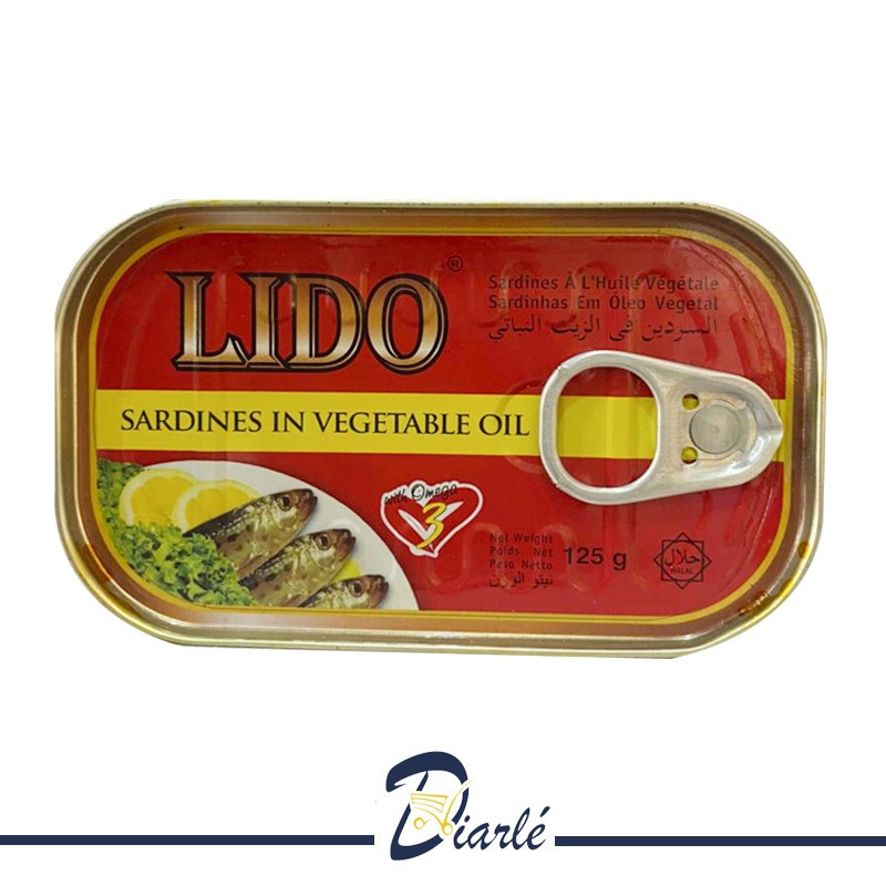 6 Boites de sardines à l'huile végétale 125 g - ISEL