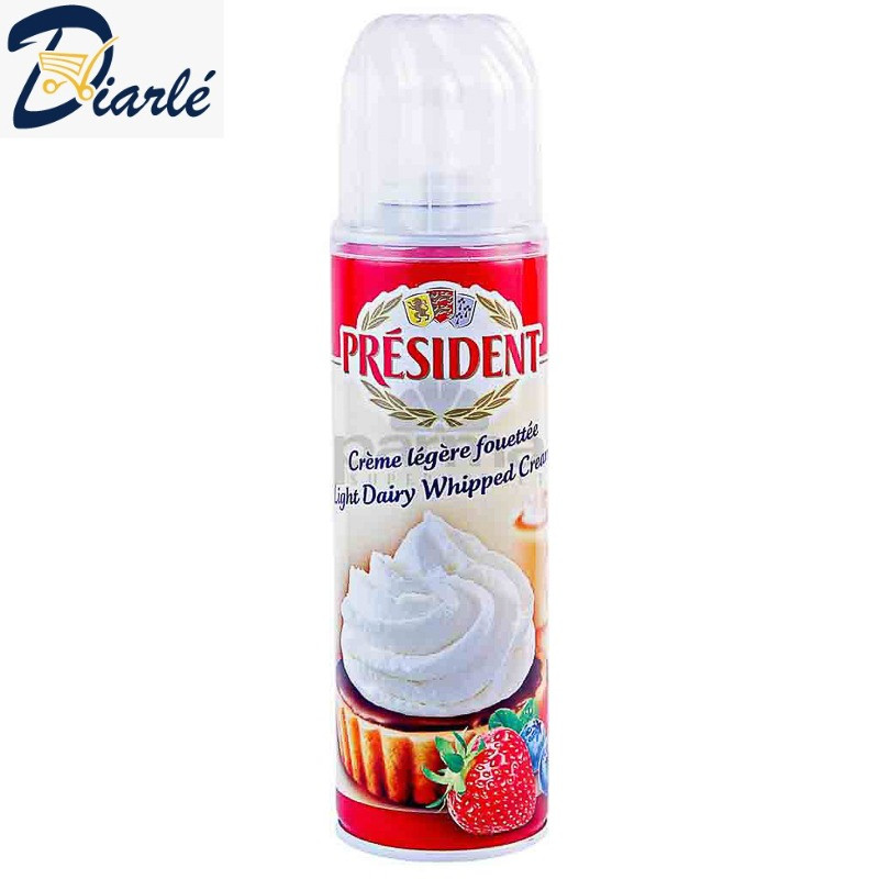 PRESIDENT WHIPPED DAIRY CREAM SPRAY 250ML